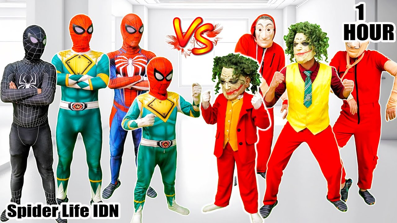 TIM SPIDER-MAN vs TIM JAHAT || ANAK SPIDER MAN Menjadi JOKER & Menghancurkan ORANG JAHAT