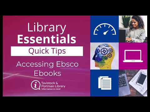 Accessing Ebsco Ebook