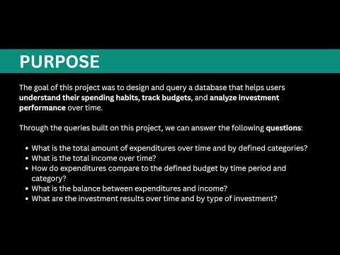 CS50 SQL Final Project - Personal Finance Tracker