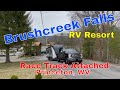 Brush Creek Falls RV Resort  Princeton West Virginia   With a Raceway attached