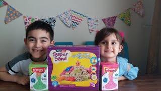 Kinetik Kum (Ay Kumu) Oynadık. Çok Eğlenceli Çocuk 