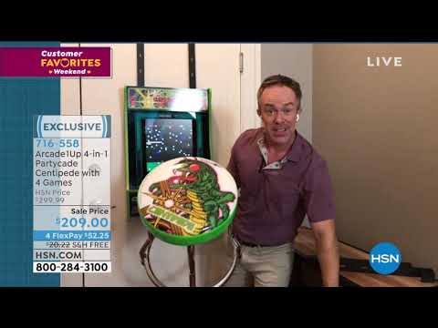 Arcade1Up Partycade w/Centipede, Missile Command, Libera... from HSNtv