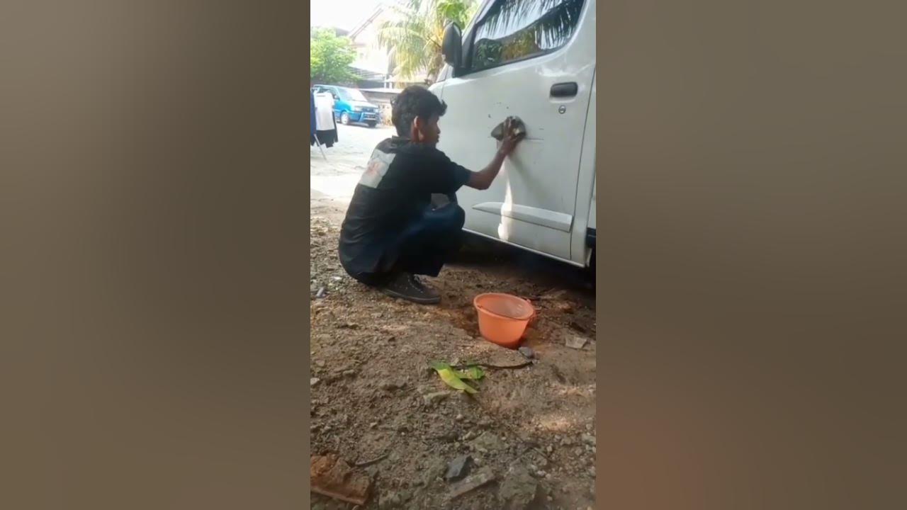 Knek lagi rajin cuci mobil youtube