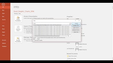 change Excel link data source for power point