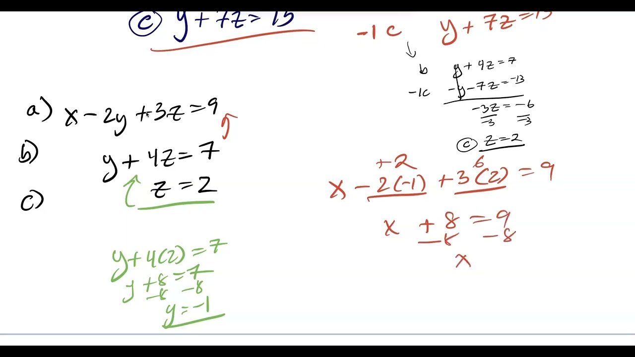 7.3 Multivariable Linear Systems (Pre-Calculus)