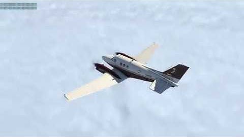 X-Plane 11 King Air C90 Oban to Glasgow ILS DME RWY 05