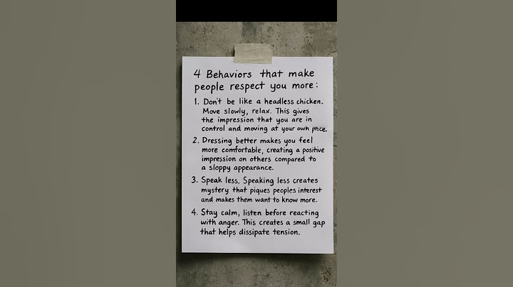 4 Habits That Will Instantly Make People Respect You