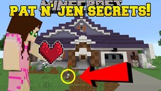 Minecraft: PAT & JEN'S HIDDEN SECRETS!!!  Custom Map