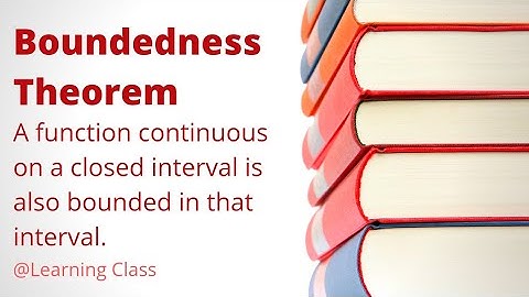 Boundedness Theorem (Proof) | Continuity | Advanced Calculus