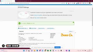 Xero - Sales Invoice settings