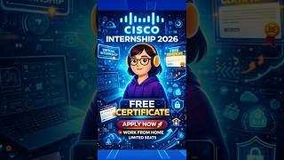 Cisco Virtual Internship 2026 🔥 Free Certificate + WFH Opportunity 🚀 Follow @devbuddy369