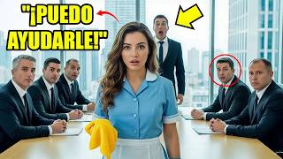 Millonario entra en PÁNICO sin un Traductor    hasta que la LIMPIADORA sorprendió a TODOS