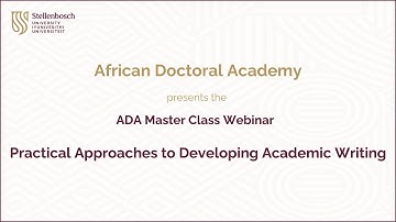 Practical Approaches to Developing Academic Writing