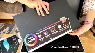 Unboxing ASUS ZenBook 15 OLED UM3504DA-NX149 + backpack