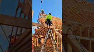 Making a swooping roof swoop