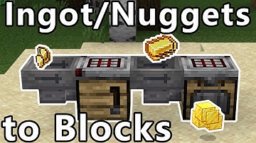 Nuggets / Ingots in Blocks AutoCraft | Minecraft 1.21