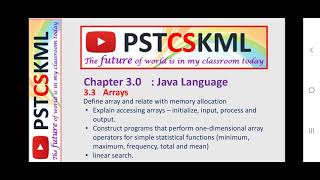 SEM 2 LECTURE NOTES ARRAYS (PART 1)