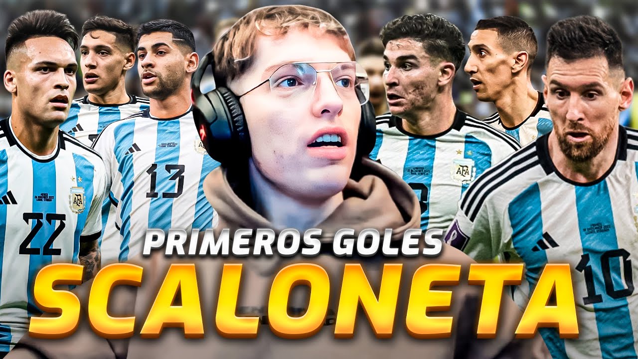 DAVOO XENEIZE REACCIONA AL PRIMER GOL DE CADA JUGADOR DE LA SCALONETA