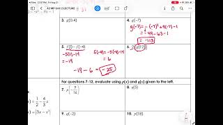 A2 Unit 2.2 Function Notation