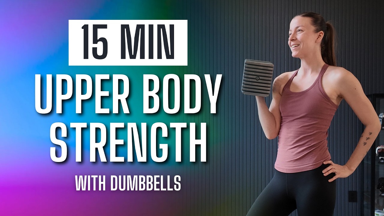 15 Min UPPER BODY DUMBBELL Workout at Home | No Repeat, Toned Arms