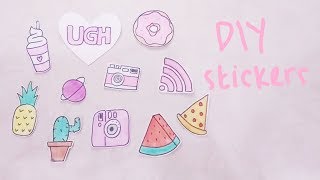 Super cute homemade tumblr sticker tutorial without paper! in this
video, i'm going to show you how make your own sticker! can stick
th...