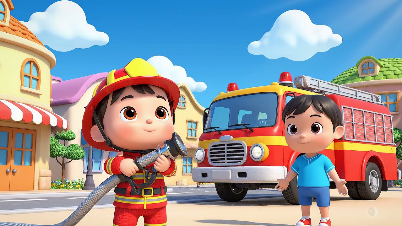 El bebé bombero de LEGO City roció la luna | Rimas Infantiles y Canciones para Niños