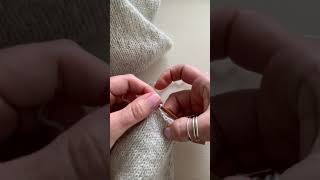 Sabina's stretchy and neat bind off (SEREIN sweater)