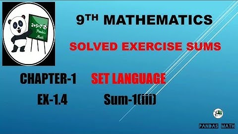 Samacheer 9th Std Maths|| CH-1|| SET LANGUAGE || EX:1.4|| SUM-1(iii)|| (T.N)2020|| In Tamil