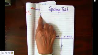 CCS Word Sort 54, Initial Blends, Spelling Test, Day 10