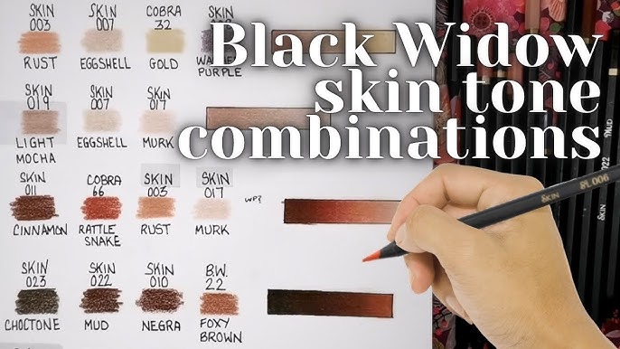 Unboxing - NEW Black Widow Skin colored pencils. (LIVE) 