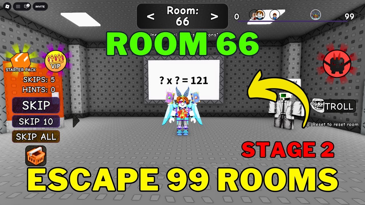 How To Complete Room 66 in Roblox Escape 99 Rooms | Stage 2