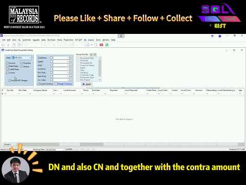 💼 SQL Accounting Tutorial: How to Preview Customer Due Document Listing