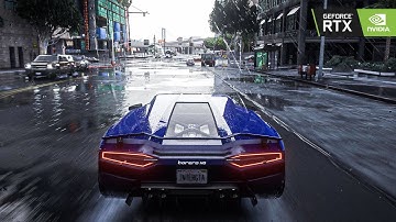 GTA 5 - 8k Resolution Rain Enhacement RTX 4090 - NEW 2025 Ray Tracing Ultra Realistic Graphics Mod