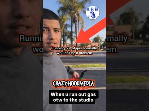 SOUTHSIDER RUNS OUT OF GAS IN COMPTON?!😳👀 PFACEBABYYY WALKS TO STUDIO🤣🔥 #hoodnews #compton #pface