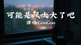 GooGoo-可能是风太大了吧〖可能是风太大了吧，眼泪才会止不住的流，是我太差了吧，所以不能把你给拥有〗【动态歌词】
