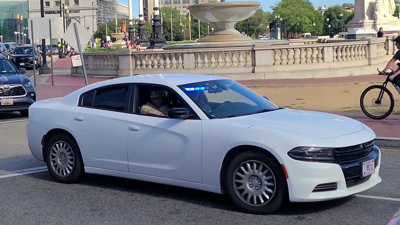 Washington D.C. National Guard 273rd Military Police Company Dodge Charger Responding 9-2-2025