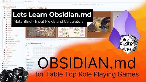Obsidian - Meta Bind - Input Fields and Calculators