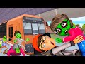 Zombie train  tani turned into a zombie  scary teacher 3d vmani english