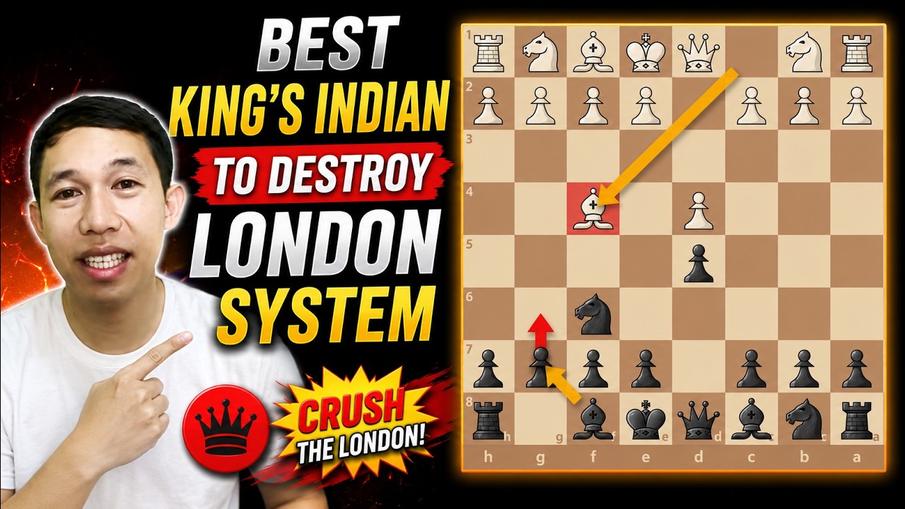 Best King’s Indian Setup to Destroy the London System #chess - YouTube