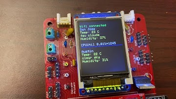 Embedded System RTOS - Running the Weather App (UT Austin - EE445M)