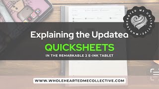 Explaining The Updated Quicksheets