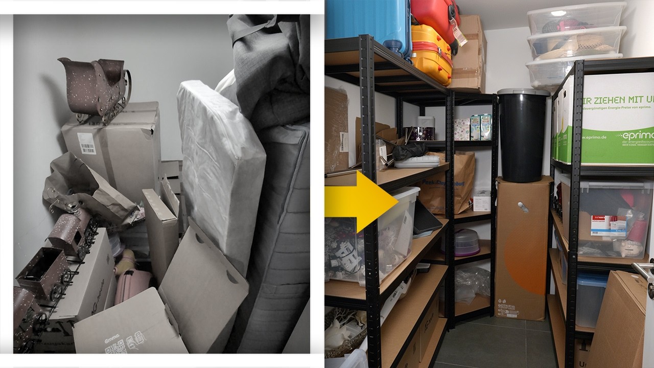 Keller schnell und günstig aufräumen: ALL-Schwerlastregale