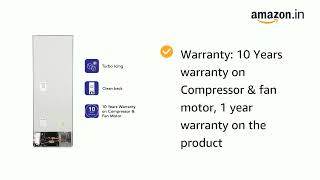 Haier 256 L 3 Star Inverter Frost-Free Dbl Dr Refrigerator (HEB-25TDS-E, Dazzle Steel, Convertible)