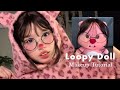 Maquillaje de la peluchita viral rosa con lentes 🎀 Loopy Doll Makeup Tutorial ☆