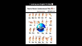Learn A to Z in Sign Language 🤯🤟 English Alphabet Signs You Never Knew #shorts #ytshorts #english