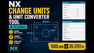 How to Change Units & Use Unit Converter in Siemens NX screenshot 5