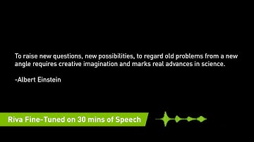 NVIDIA Riva Custom Voice: Create a Unique Brand Voice with 30 Minutes of Audio Data