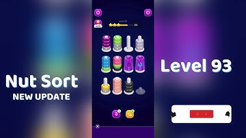 🧩 Nut Sort Level 93 Walkthrough | Step-by-Step Guide 🎮 | Mini Boss