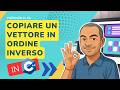 C++: invertire un vettore in un nuovo array – esercizio svolto n. 94