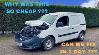 WE BOUGHT THE CHEAPEST WRECKED MERCEDES VAN IN THE UK !!!